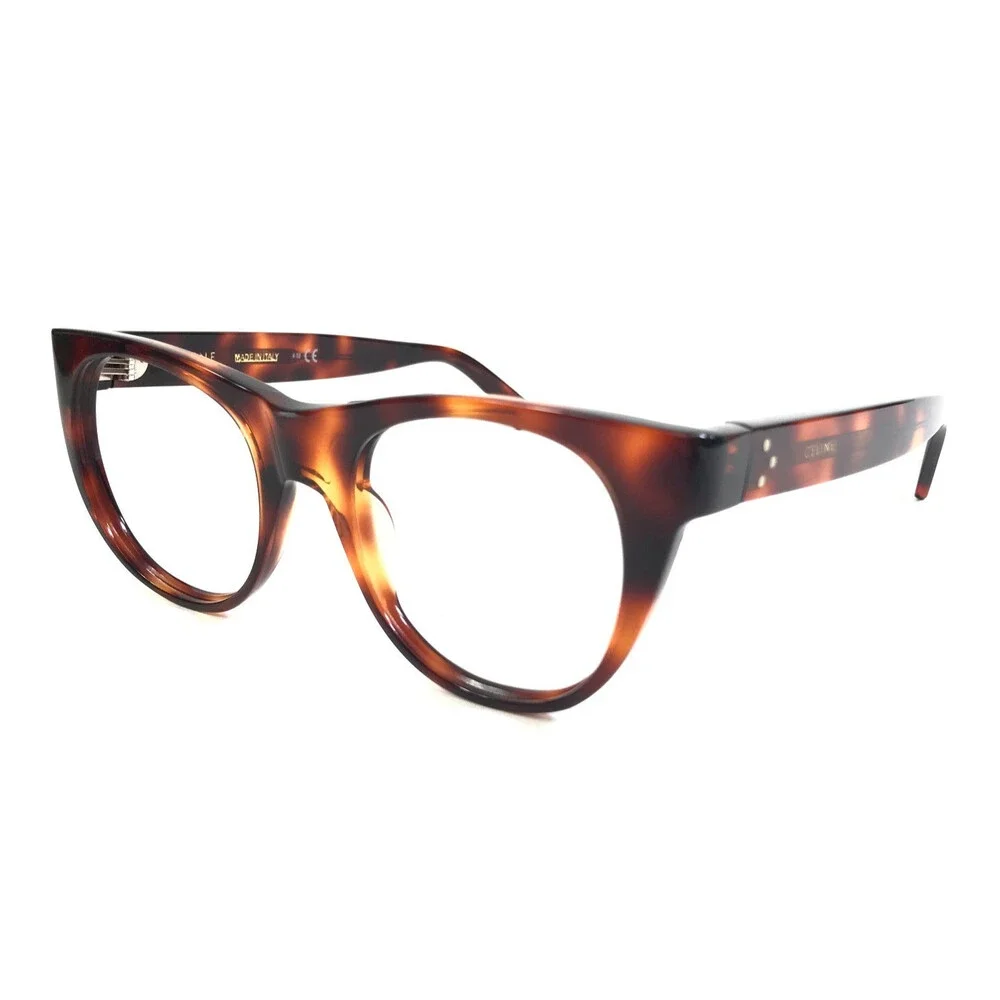 Celine Eyeglasses Frames CL50019I 054 Tortoise Brown Cat Eye Full Rim 49-19-145